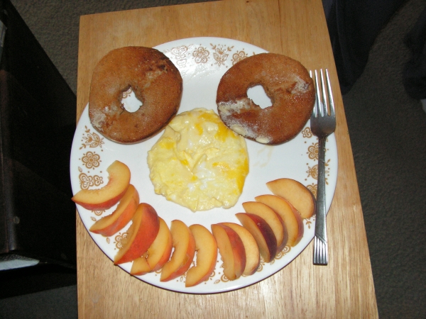 Creation of Egg Attack! w/Peach & Bagel: Step 2